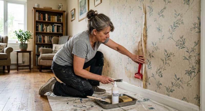Wallpaper Seam Repair in Roswell, GA