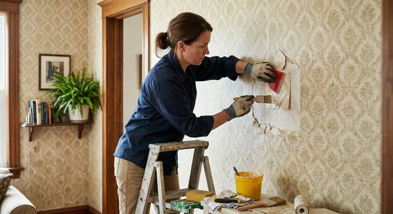 Wallpaper Seam Repair in Roswell, GA