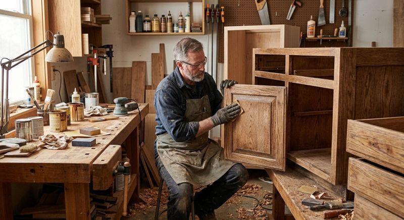 Wood Cabinet Refinishing in Muncie, IN